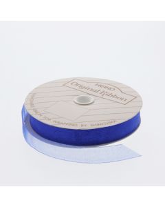 ริบบิ้นผ้าออร์แกนซ่า สีฟ้า ขนาด 12 x 15 ซม.