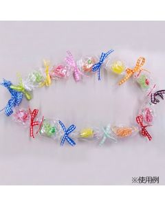ถุงพลาสติกสำหรับใส่พวงมาลัยลูกอม ขนาด 6.5-100 บรรจุ 100 ถุงต่อแพ็ค