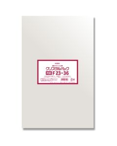 ถุง OPP, Crystal Pack, แบบปิดผนึก, F, ขนาด 23-36, จำนวน 100 ชิ้น