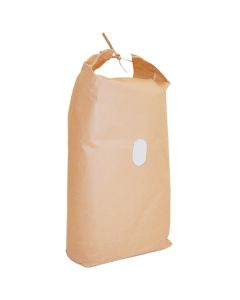 Rice bag Boat bottom type Plain Band With window 5KG ถุงละ 100 แผ่น