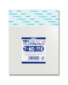 ถุง OPP, แพ็คคริสตัล, พร้อมเทป, แบบตัว T, สำหรับ MD (ซอฟต์แวร์ดนตรี), แพ็คละ 100 ชิ้น