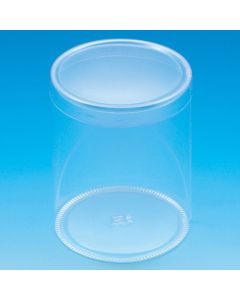กล่องพลาสติก PET ทรงกระบอก ขนาด 80 x 100 มม. บรรจุ 10 ชิ้นต่อแพ็ค