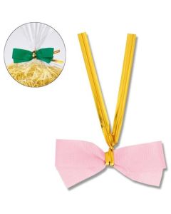 ริบบิ้นแบบถอดได้ สีชมพู กว้าง 12 มม. จำนวน 20 ชิ้น