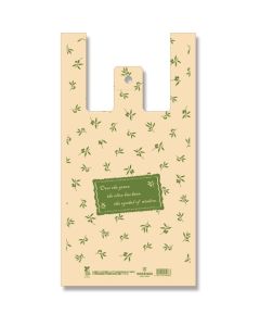 ถุงช้อปปิ้ง BioHand Hyper ลาย Olive Garden ขนาดกลาง แพ็คละ 100 ใบ