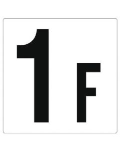 Floor Number Sign 1แผ่น