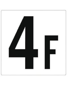 Floor Number Sign 1แผ่น