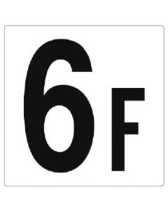 ป้ายแสดงหมายเลขชั้น 6F