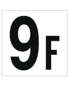 Floor Number Sign 1แผ่น