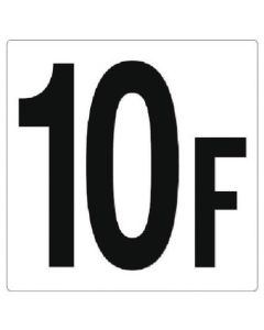 Floor Number Sign 1แผ่น