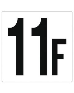 Floor Number Sign 1แผ่น