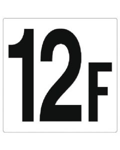 ป้ายแสดงหมายเลขชั้น 12F