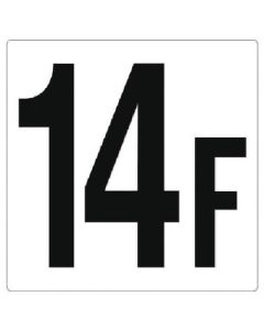 Floor Number Sign 1แผ่น