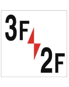 ป้ายแสดงหมายเลขชั้น 3F/2F