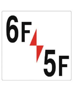 Floor Number Sign 1แผ่น