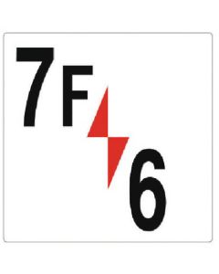 Floor Number Sign 1แผ่น