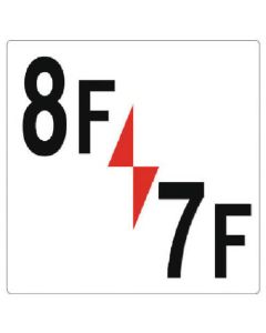 ป้ายแสดงหมายเลขชั้น 8F/7F