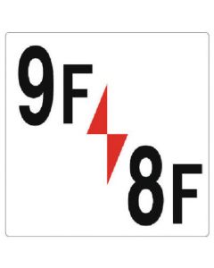 Floor Number Sign 1แผ่น