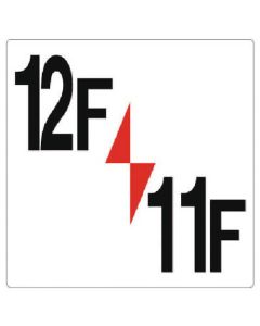 Floor Number Sign 1แผ่น