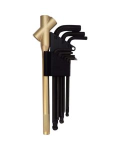 ชุดประแจหกเหลี่ยมหัวบอลพร้อม Extension Pipe (9 ชิ้น)