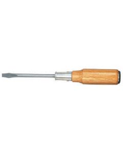 350 ไขควงปากแบนด้ามไม้แกนทะลุ SL10.0 x 300mm