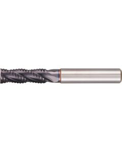 Roughing Endmills with 4 fluted Regular FIRE coating 6mm 1เส้น