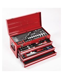 ชุดเครื่องมือ 83 ชิ้น ขนาด 3/8" และ 1/4" สีแดง