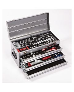ชุดเครื่องมือ 83 ชิ้น ขนาด 3/8" และ 1/4" สีเงิน