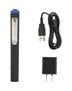 ไฟ LED กระเป๋า (แบบชาร์จแบตเตอรี่ในตัวแบบ USB) สีดำ JPL-5693BK ยาวรวม 170 x กว้าง 21 x ลึก 25 มม.