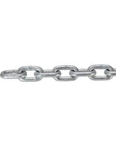 โซ่ข้อยาวเทียบเท่ามาตรฐาน JIS F2106 คลาส 1 ทำจากเหล็กชุบสังกะสีแบบจุ่มร้อน ขนาดเส้นผ่านศูนย์กลางลวด 11 มม. ความยาว 6.1-7.0 ม.