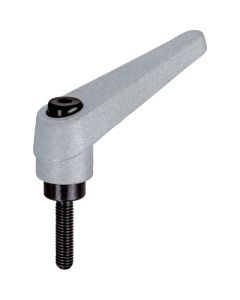 คันโยกหนีบ สีเงิน เกลียวตัวผู้ M6 ความยาวเกลียว 32