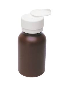 เครื่องจ่ายโพลิเอทิลีนความหนาแน่นสูงทรงกลมสีน้ำตาล 240ซีซี