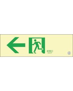 Super Bright Luminescent Emergency Exit and Aisle Guidance Signs (for walls)