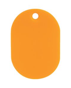 ป้ายสีขนาดเล็ก อ่านง่าย ขนาดใหญ่ 60 x 40 มม. บรรจุ 5 ชิ้นต่อแพ็ค สีส้ม