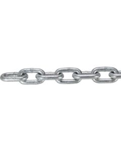 โซ่ข้อยาวเทียบเท่ามาตรฐาน JIS F2106 คลาส 1 เหล็กชุบสังกะสีแบบจุ่มร้อน เส้นผ่านศูนย์กลางลวด 19 มม. ความยาว 8.1-9.0 ม.