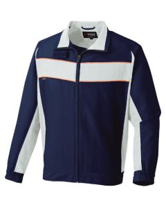 เสื้อเบลาส์แขนยาว (unisex) สีกรมท่า x สีเทาอ่อน 3L