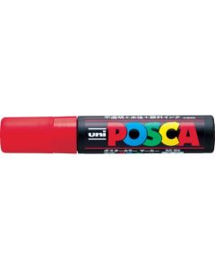 ปากกามาร์คเกอร์ POSCA หัวตัด 15.0mm Red