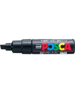 ปากกามาร์คเกอร์ POSCA หัวตัด 8.0mm Black