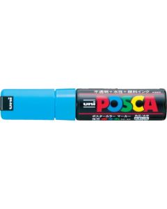 ปากกามาร์คเกอร์ POSCA หัวตัด 8.0mm Sky Blue