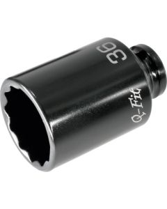 ประแจบล็อกลึก Q-Fit 1/2 DR ขนาด 36 มม. แบบ 12 จุด