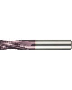 Roughing Endmills with 4 fluted for Hard materials Regular FIRE coating 8mm 1เส้น