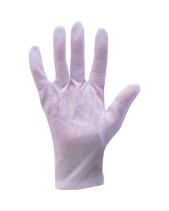 ถุงมือโพลีเอสเตอร์เรียบ ไม่มีเป้า ขนาด L สำหรับมือขวา จำนวน 10 ชิ้น