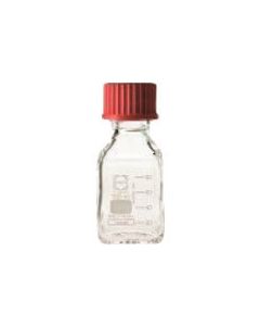 ขวดเหลี่ยมคอเกลียวฝาแดง 100mL