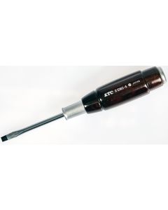 ไขควงด้ามไม้ปากแบนแกนทะลุ SL5.5 x 75mm