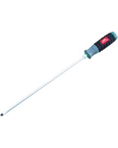 ไขควงยาว Hard Plastic Grip ปากแบนแกนทะลุ SL6.3 x 300mm