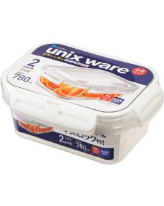 Unix ล็อคแน่น รูปสี่เหลี่ยมผืนผ้าขนาดใหญ่ 2 ชิ้น สีขาว