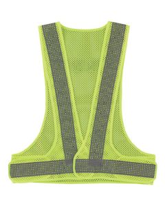 ผลิตภัณฑ์ป้องกันฮีทสโตรค เสื้อกั๊กสะท้อนแสง Cool Mesh สีเหลืองเรืองแสง