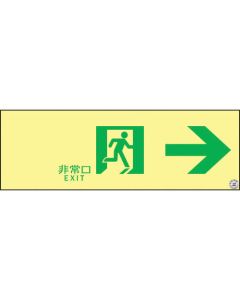 Emergency Exit Guidance Sign Passageway