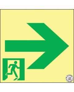 Emergency Exit Guidance Sign Passageway