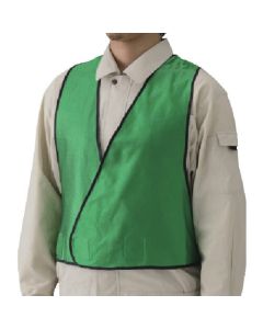 เสื้อกั๊กประหยัด (สีเขียว) โพลีเอสเตอร์ รอบเอว 80-104 ซม