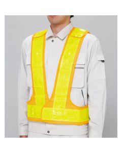 เสื้อกั๊กปรับขนาด สีเหลือง x สีเหลืองเรืองแสง